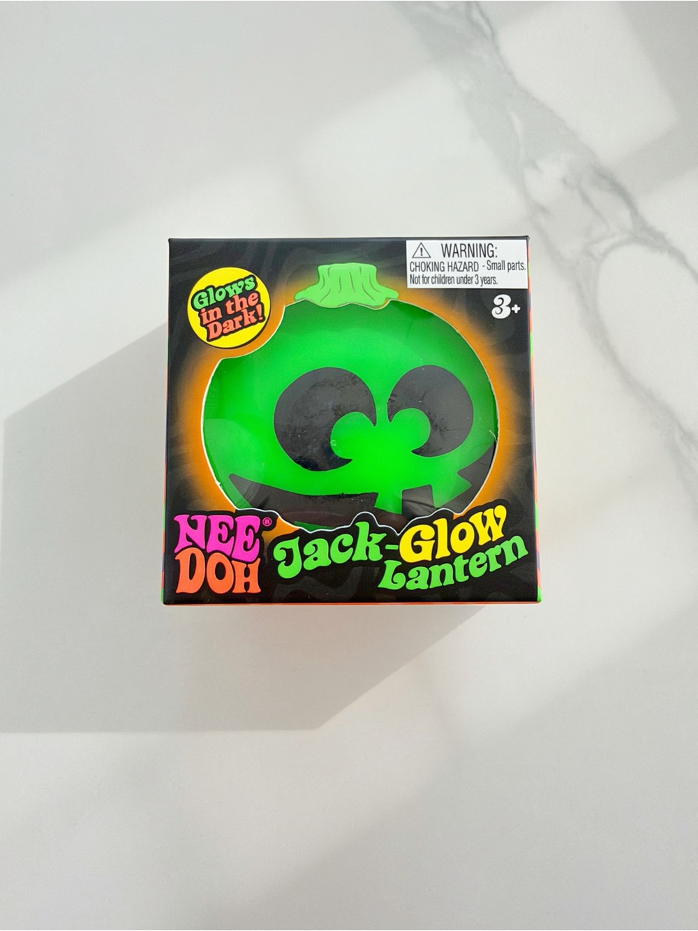 NEW NeeDoh Jack-Glow Lantern 🎃 Limited Edition Halloween Glow in the Dark RARE